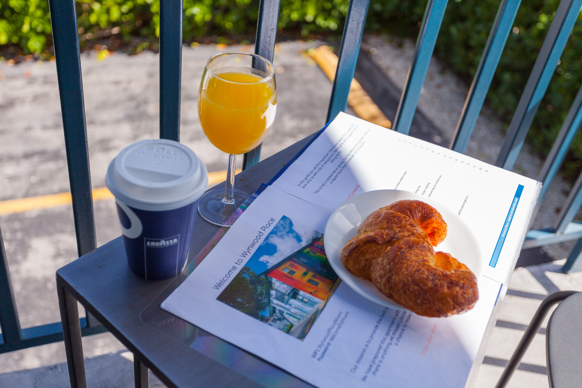 Grab a coffee and a croissant from the french bakery down the street and enjoy in your balcony while you decide what to do or where to go for lunch with our own guide of favorite places in Wynwood and Miami