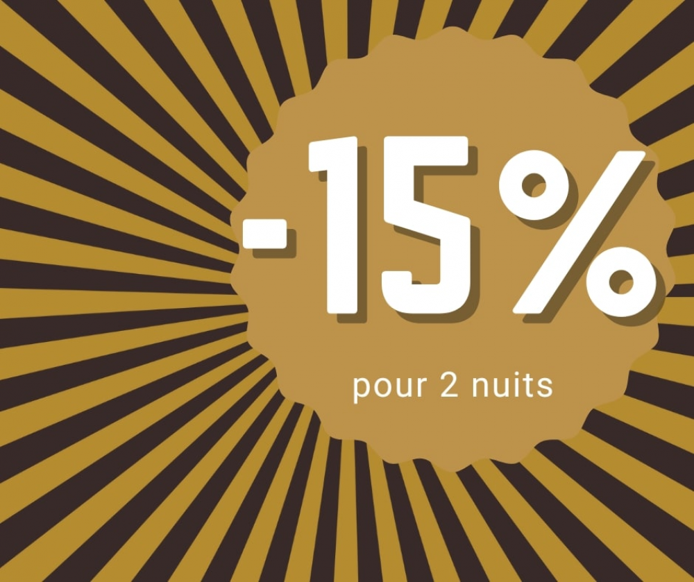 -15% pour 2 nuits