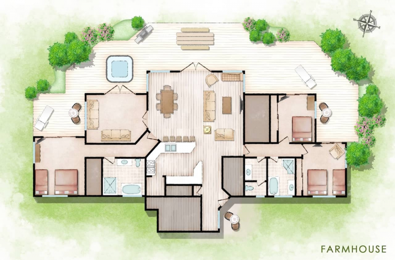 Farmhouse floor plan