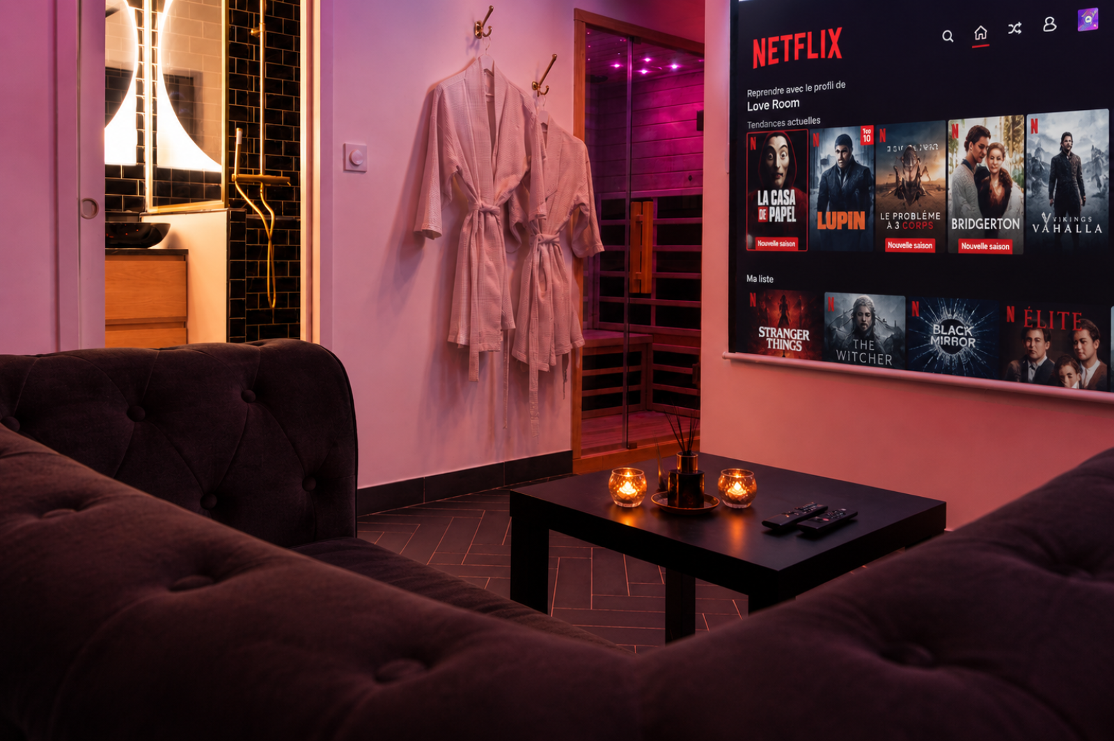 Suite 50 Nuances à Rouen — sauna privatif