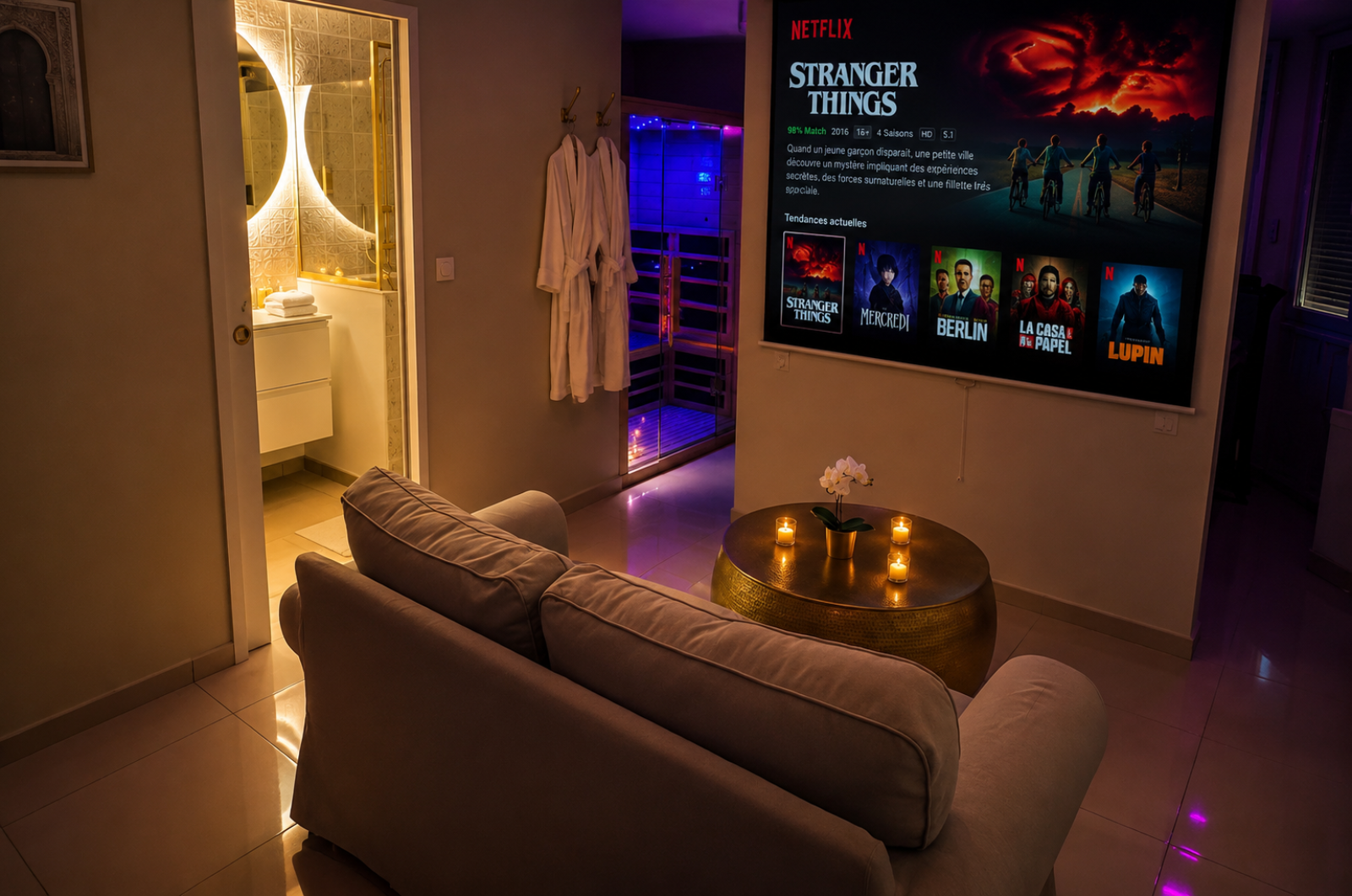 Suite 1001 Nuits à Rouen — coin salon